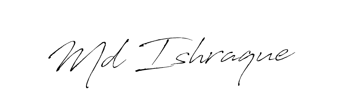 Also You can easily find your signature by using the search form. We will create Md Ishraque name handwritten signature images for you free of cost using Antro_Vectra sign style. Md Ishraque signature style 6 images and pictures png