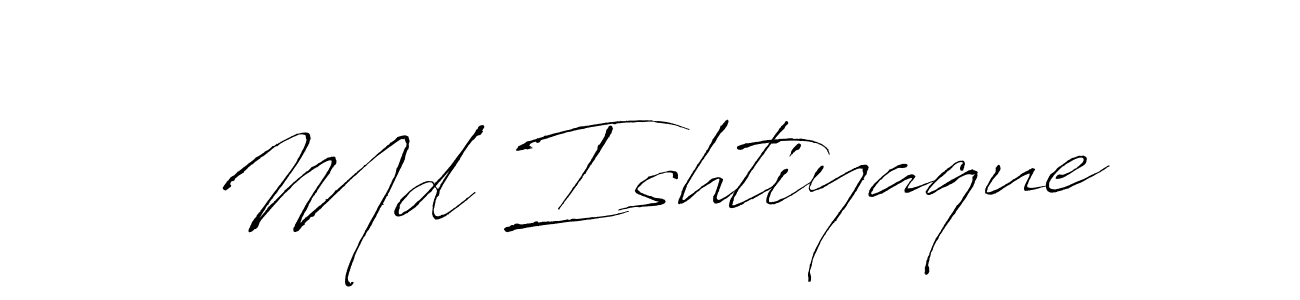 Use a signature maker to create a handwritten signature online. With this signature software, you can design (Antro_Vectra) your own signature for name Md Ishtiyaque. Md Ishtiyaque signature style 6 images and pictures png