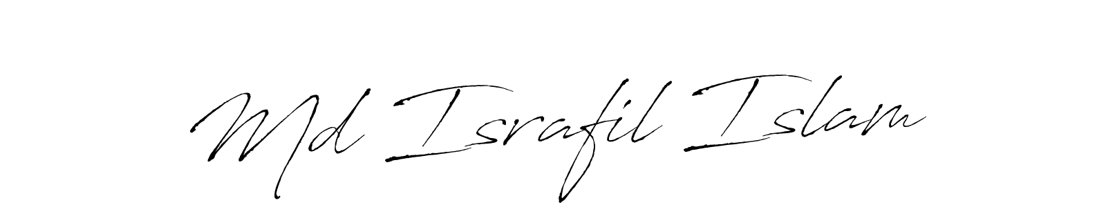 The best way (Antro_Vectra) to make a short signature is to pick only two or three words in your name. The name Md Israfil Islam include a total of six letters. For converting this name. Md Israfil Islam signature style 6 images and pictures png