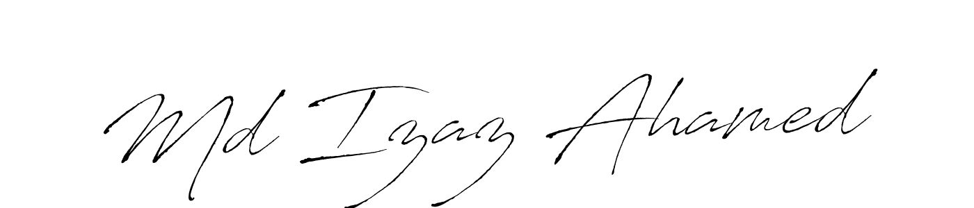 Create a beautiful signature design for name Md Izaz Ahamed. With this signature (Antro_Vectra) fonts, you can make a handwritten signature for free. Md Izaz Ahamed signature style 6 images and pictures png