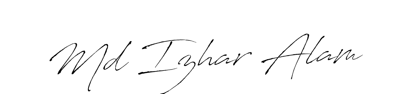 Use a signature maker to create a handwritten signature online. With this signature software, you can design (Antro_Vectra) your own signature for name Md Izhar Alam. Md Izhar Alam signature style 6 images and pictures png