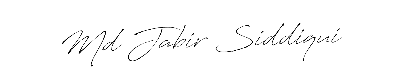 How to make Md Jabir Siddiqui signature? Antro_Vectra is a professional autograph style. Create handwritten signature for Md Jabir Siddiqui name. Md Jabir Siddiqui signature style 6 images and pictures png