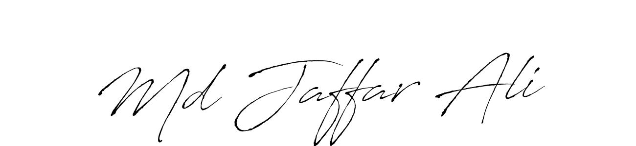 How to make Md Jaffar Ali name signature. Use Antro_Vectra style for creating short signs online. This is the latest handwritten sign. Md Jaffar Ali signature style 6 images and pictures png