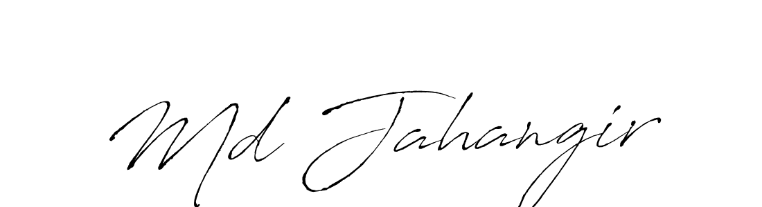 Create a beautiful signature design for name Md Jahangir. With this signature (Antro_Vectra) fonts, you can make a handwritten signature for free. Md Jahangir signature style 6 images and pictures png