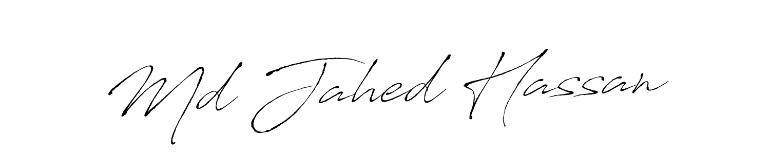 Create a beautiful signature design for name Md Jahed Hassan. With this signature (Antro_Vectra) fonts, you can make a handwritten signature for free. Md Jahed Hassan signature style 6 images and pictures png