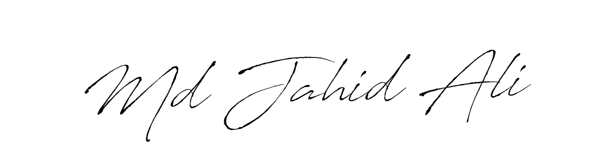 Md Jahid Ali stylish signature style. Best Handwritten Sign (Antro_Vectra) for my name. Handwritten Signature Collection Ideas for my name Md Jahid Ali. Md Jahid Ali signature style 6 images and pictures png