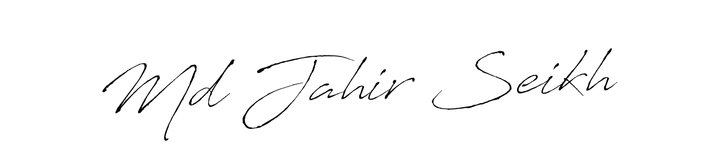 Antro_Vectra is a professional signature style that is perfect for those who want to add a touch of class to their signature. It is also a great choice for those who want to make their signature more unique. Get Md Jahir Seikh name to fancy signature for free. Md Jahir Seikh signature style 6 images and pictures png