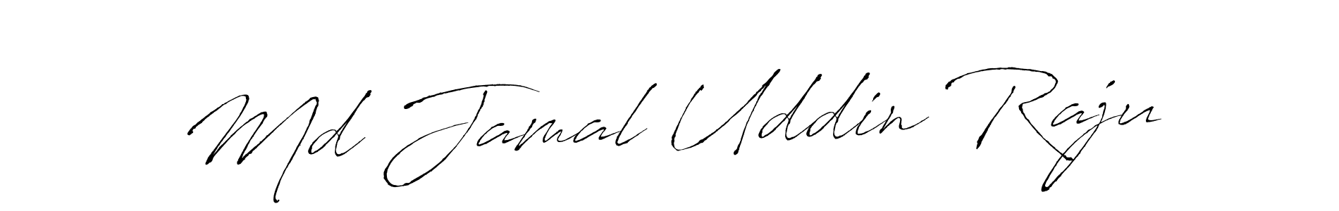 How to make Md Jamal Uddin Raju name signature. Use Antro_Vectra style for creating short signs online. This is the latest handwritten sign. Md Jamal Uddin Raju signature style 6 images and pictures png