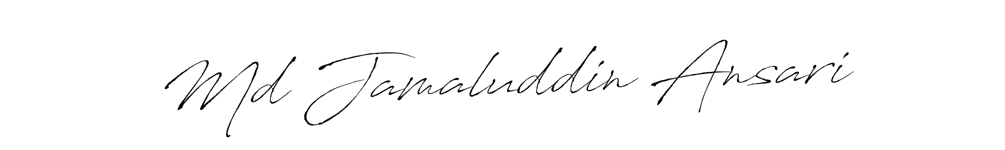 Md Jamaluddin Ansari stylish signature style. Best Handwritten Sign (Antro_Vectra) for my name. Handwritten Signature Collection Ideas for my name Md Jamaluddin Ansari. Md Jamaluddin Ansari signature style 6 images and pictures png