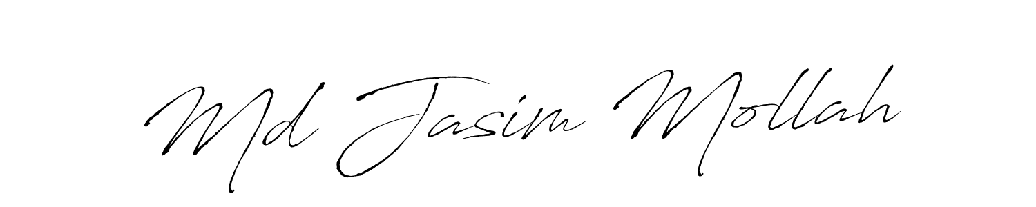 Create a beautiful signature design for name Md Jasim Mollah. With this signature (Antro_Vectra) fonts, you can make a handwritten signature for free. Md Jasim Mollah signature style 6 images and pictures png