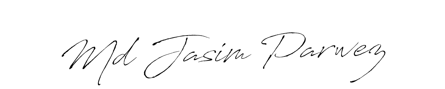 Md Jasim Parwez stylish signature style. Best Handwritten Sign (Antro_Vectra) for my name. Handwritten Signature Collection Ideas for my name Md Jasim Parwez. Md Jasim Parwez signature style 6 images and pictures png