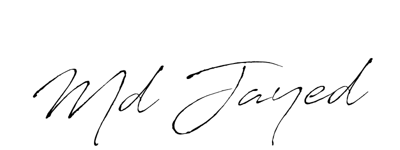 How to make Md Jayed signature? Antro_Vectra is a professional autograph style. Create handwritten signature for Md Jayed name. Md Jayed signature style 6 images and pictures png