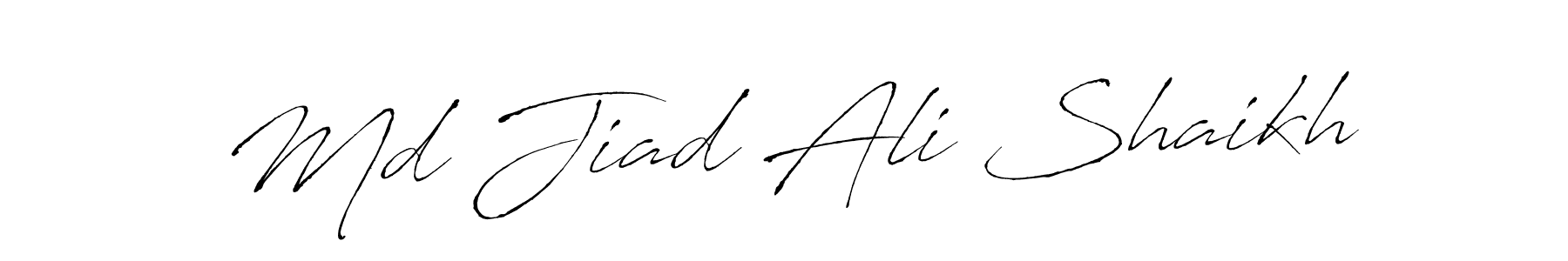 How to make Md Jiad Ali Shaikh name signature. Use Antro_Vectra style for creating short signs online. This is the latest handwritten sign. Md Jiad Ali Shaikh signature style 6 images and pictures png