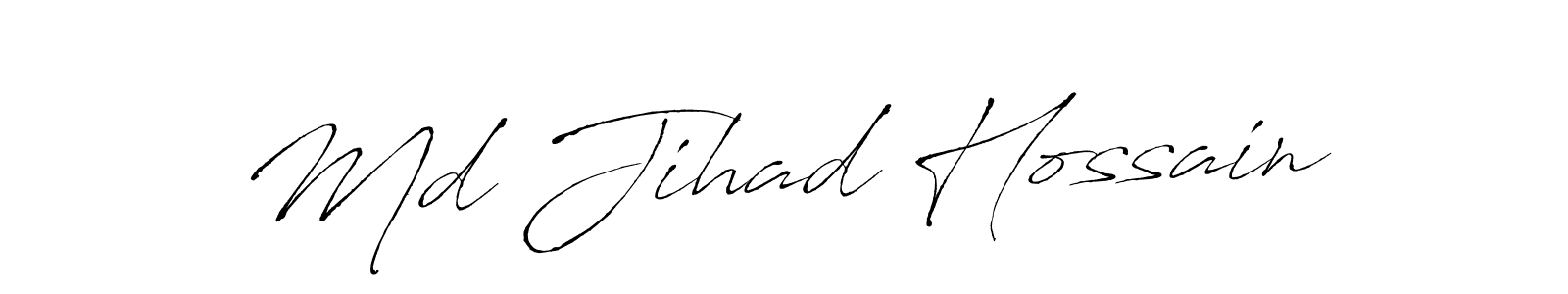 Use a signature maker to create a handwritten signature online. With this signature software, you can design (Antro_Vectra) your own signature for name Md Jihad Hossain. Md Jihad Hossain signature style 6 images and pictures png