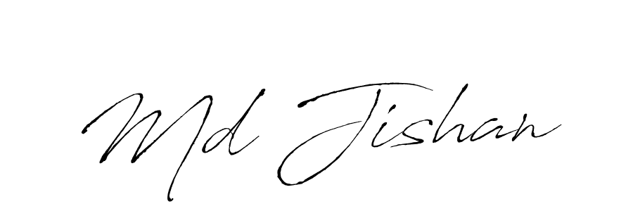 Use a signature maker to create a handwritten signature online. With this signature software, you can design (Antro_Vectra) your own signature for name Md Jishan. Md Jishan signature style 6 images and pictures png