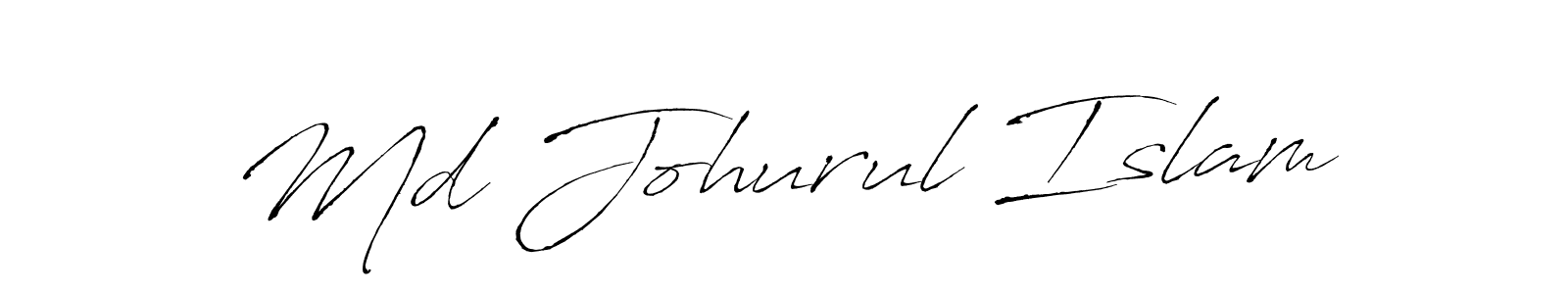 How to make Md Johurul Islam name signature. Use Antro_Vectra style for creating short signs online. This is the latest handwritten sign. Md Johurul Islam signature style 6 images and pictures png