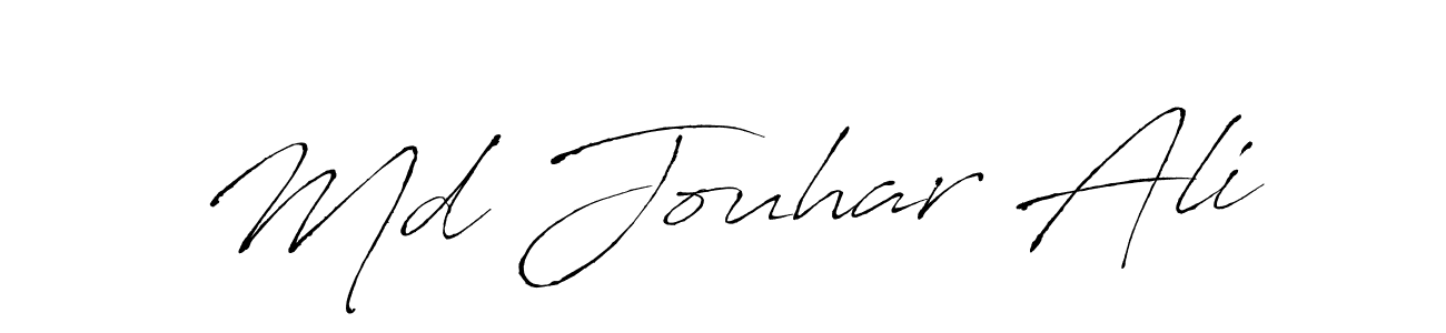 Md Jouhar Ali stylish signature style. Best Handwritten Sign (Antro_Vectra) for my name. Handwritten Signature Collection Ideas for my name Md Jouhar Ali. Md Jouhar Ali signature style 6 images and pictures png