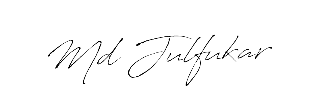 Create a beautiful signature design for name Md Julfukar. With this signature (Antro_Vectra) fonts, you can make a handwritten signature for free. Md Julfukar signature style 6 images and pictures png