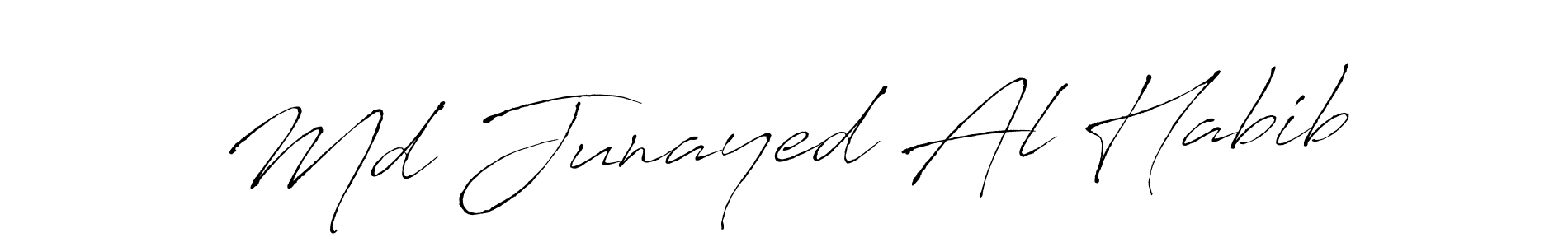 Use a signature maker to create a handwritten signature online. With this signature software, you can design (Antro_Vectra) your own signature for name Md Junayed Al Habib. Md Junayed Al Habib signature style 6 images and pictures png