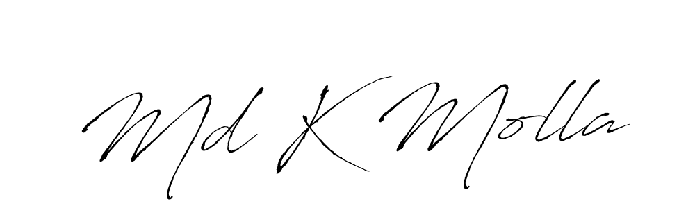 Also we have Md K Molla name is the best signature style. Create professional handwritten signature collection using Antro_Vectra autograph style. Md K Molla signature style 6 images and pictures png