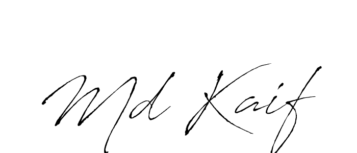 Design your own signature with our free online signature maker. With this signature software, you can create a handwritten (Antro_Vectra) signature for name Md Kaif. Md Kaif signature style 6 images and pictures png