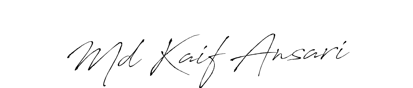 How to make Md Kaif Ansari signature? Antro_Vectra is a professional autograph style. Create handwritten signature for Md Kaif Ansari name. Md Kaif Ansari signature style 6 images and pictures png