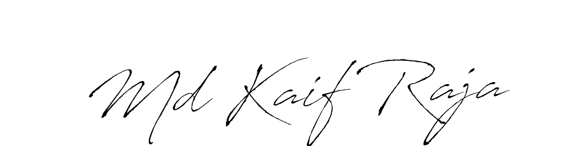 Make a beautiful signature design for name Md Kaif Raja. With this signature (Antro_Vectra) style, you can create a handwritten signature for free. Md Kaif Raja signature style 6 images and pictures png