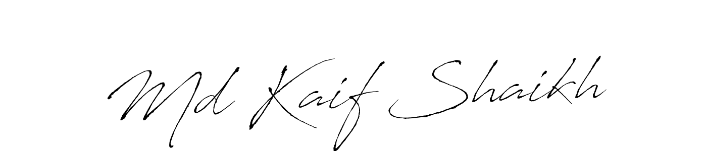 Make a short Md Kaif Shaikh signature style. Manage your documents anywhere anytime using Antro_Vectra. Create and add eSignatures, submit forms, share and send files easily. Md Kaif Shaikh signature style 6 images and pictures png