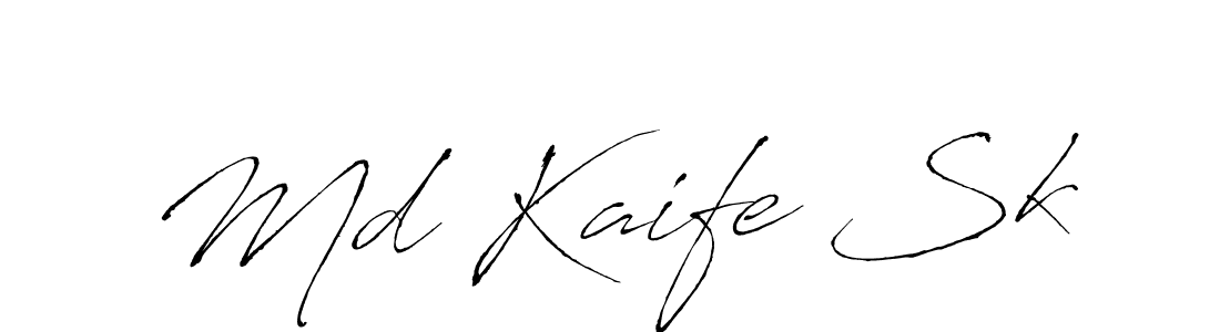 Similarly Antro_Vectra is the best handwritten signature design. Signature creator online .You can use it as an online autograph creator for name Md Kaife Sk. Md Kaife Sk signature style 6 images and pictures png