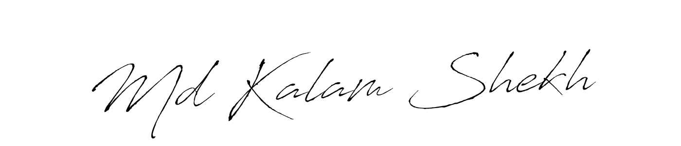Antro_Vectra is a professional signature style that is perfect for those who want to add a touch of class to their signature. It is also a great choice for those who want to make their signature more unique. Get Md Kalam Shekh name to fancy signature for free. Md Kalam Shekh signature style 6 images and pictures png