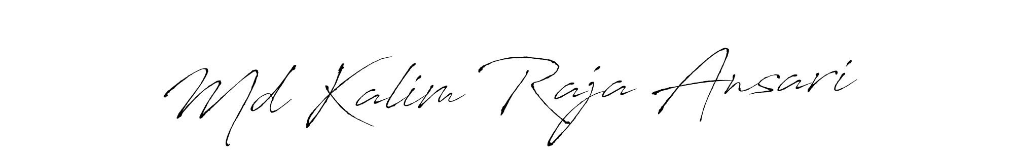 Design your own signature with our free online signature maker. With this signature software, you can create a handwritten (Antro_Vectra) signature for name Md Kalim Raja Ansari. Md Kalim Raja Ansari signature style 6 images and pictures png