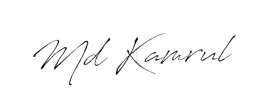 Design your own signature with our free online signature maker. With this signature software, you can create a handwritten (Antro_Vectra) signature for name Md Kamrul. Md Kamrul signature style 6 images and pictures png