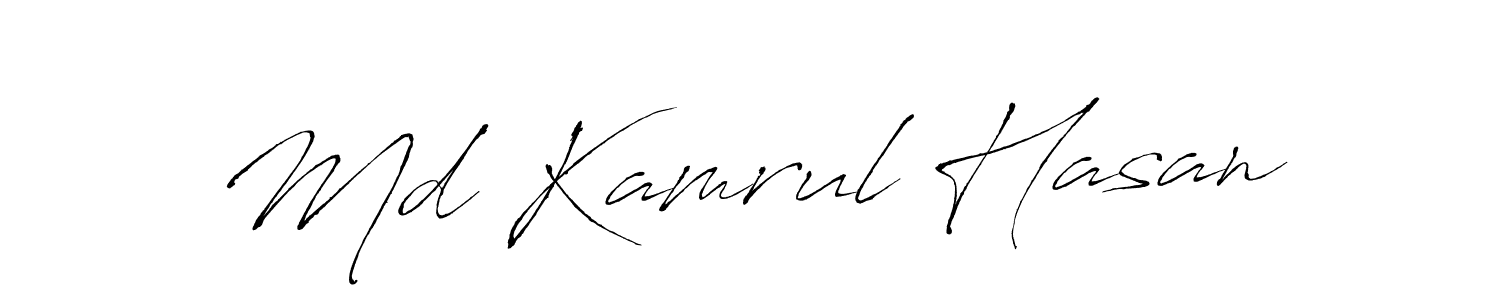 Use a signature maker to create a handwritten signature online. With this signature software, you can design (Antro_Vectra) your own signature for name Md Kamrul Hasan. Md Kamrul Hasan signature style 6 images and pictures png