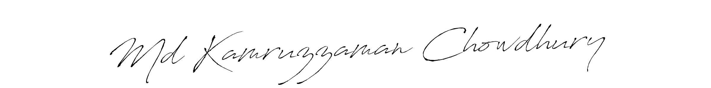 Design your own signature with our free online signature maker. With this signature software, you can create a handwritten (Antro_Vectra) signature for name Md Kamruzzaman Chowdhury. Md Kamruzzaman Chowdhury signature style 6 images and pictures png