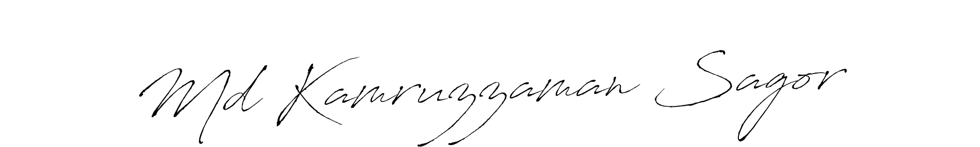 How to make Md Kamruzzaman Sagor signature? Antro_Vectra is a professional autograph style. Create handwritten signature for Md Kamruzzaman Sagor name. Md Kamruzzaman Sagor signature style 6 images and pictures png