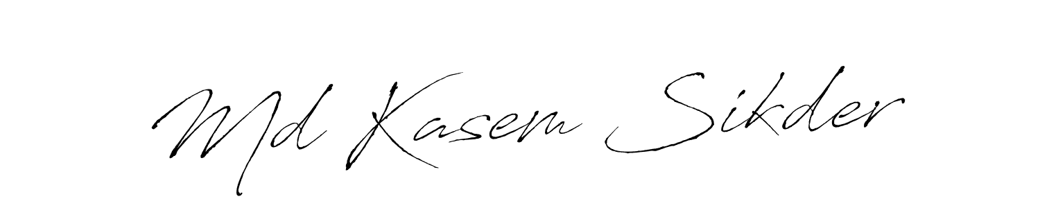 Make a short Md Kasem Sikder signature style. Manage your documents anywhere anytime using Antro_Vectra. Create and add eSignatures, submit forms, share and send files easily. Md Kasem Sikder signature style 6 images and pictures png