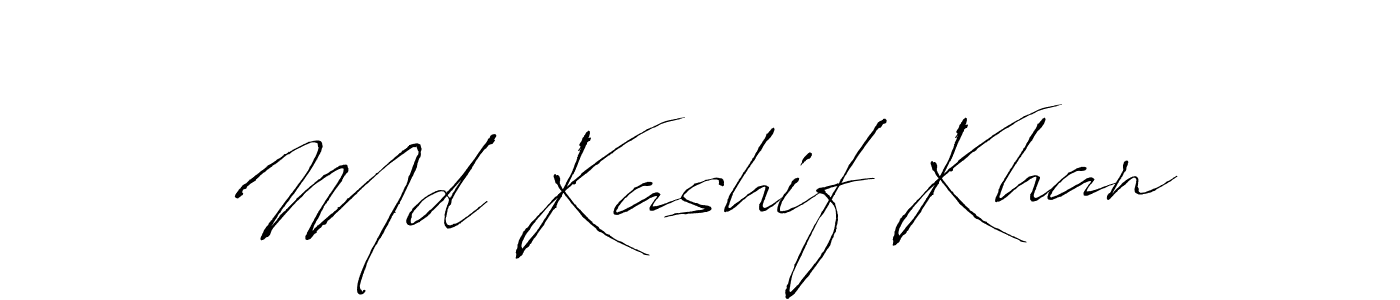 Make a beautiful signature design for name Md Kashif Khan. With this signature (Antro_Vectra) style, you can create a handwritten signature for free. Md Kashif Khan signature style 6 images and pictures png