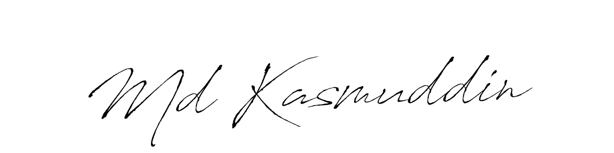 Make a beautiful signature design for name Md Kasmuddin. With this signature (Antro_Vectra) style, you can create a handwritten signature for free. Md Kasmuddin signature style 6 images and pictures png