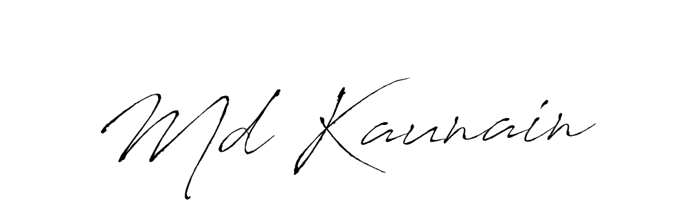 Also You can easily find your signature by using the search form. We will create Md Kaunain name handwritten signature images for you free of cost using Antro_Vectra sign style. Md Kaunain signature style 6 images and pictures png