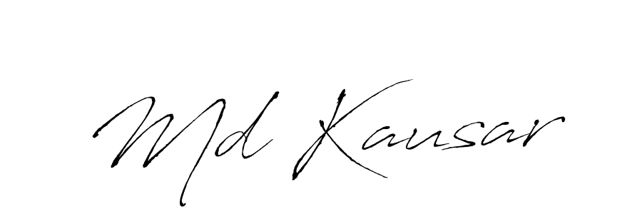 Make a beautiful signature design for name Md Kausar. With this signature (Antro_Vectra) style, you can create a handwritten signature for free. Md Kausar signature style 6 images and pictures png
