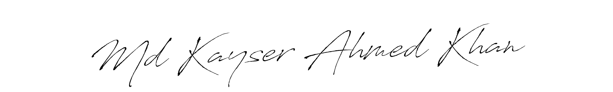 Make a short Md Kayser Ahmed Khan signature style. Manage your documents anywhere anytime using Antro_Vectra. Create and add eSignatures, submit forms, share and send files easily. Md Kayser Ahmed Khan signature style 6 images and pictures png
