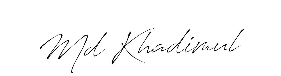 This is the best signature style for the Md Khadimul name. Also you like these signature font (Antro_Vectra). Mix name signature. Md Khadimul signature style 6 images and pictures png