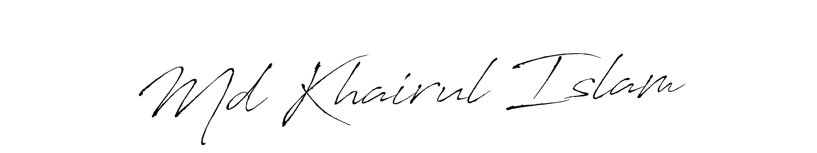 How to make Md Khairul Islam signature? Antro_Vectra is a professional autograph style. Create handwritten signature for Md Khairul Islam name. Md Khairul Islam signature style 6 images and pictures png