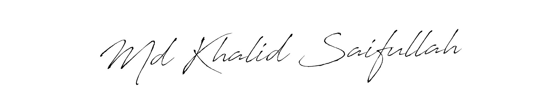 Similarly Antro_Vectra is the best handwritten signature design. Signature creator online .You can use it as an online autograph creator for name Md Khalid Saifullah. Md Khalid Saifullah signature style 6 images and pictures png