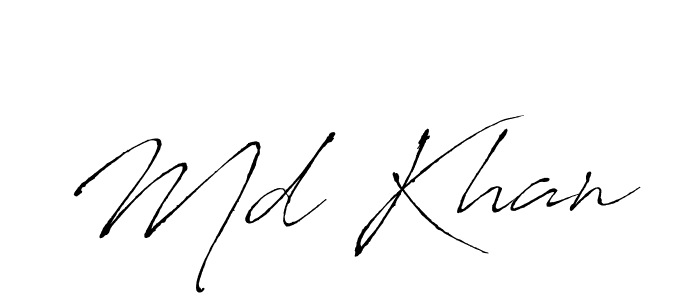 Md Khan stylish signature style. Best Handwritten Sign (Antro_Vectra) for my name. Handwritten Signature Collection Ideas for my name Md Khan. Md Khan signature style 6 images and pictures png