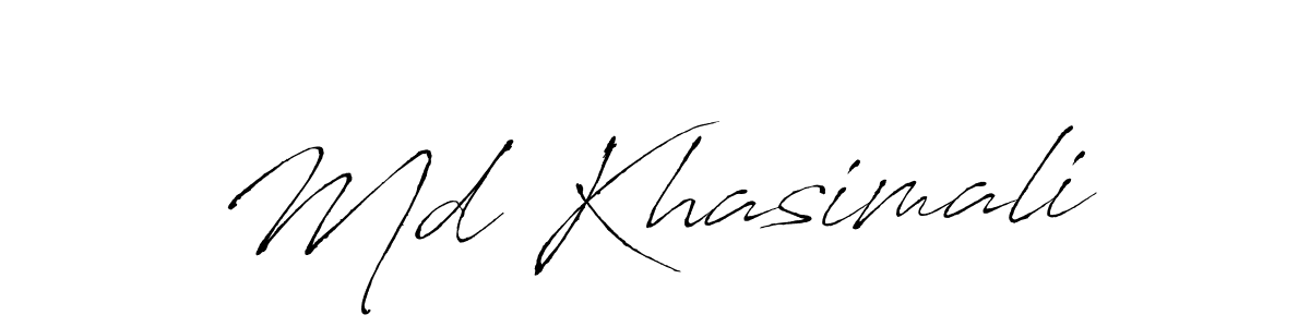 How to make Md Khasimali signature? Antro_Vectra is a professional autograph style. Create handwritten signature for Md Khasimali name. Md Khasimali signature style 6 images and pictures png