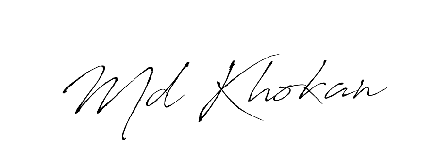 The best way (Antro_Vectra) to make a short signature is to pick only two or three words in your name. The name Md Khokan include a total of six letters. For converting this name. Md Khokan signature style 6 images and pictures png