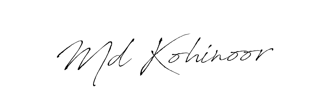 Make a beautiful signature design for name Md Kohinoor. With this signature (Antro_Vectra) style, you can create a handwritten signature for free. Md Kohinoor signature style 6 images and pictures png