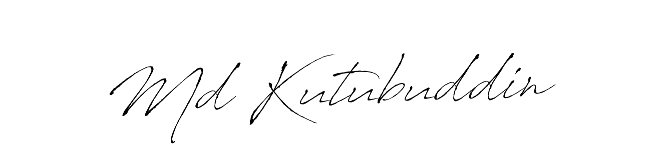 Design your own signature with our free online signature maker. With this signature software, you can create a handwritten (Antro_Vectra) signature for name Md Kutubuddin. Md Kutubuddin signature style 6 images and pictures png