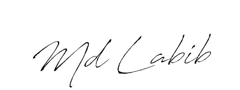 How to make Md Labib name signature. Use Antro_Vectra style for creating short signs online. This is the latest handwritten sign. Md Labib signature style 6 images and pictures png